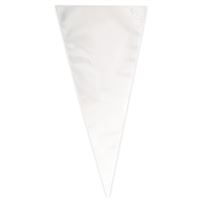Clear Large Cone Cellophane Bags 25 Pack