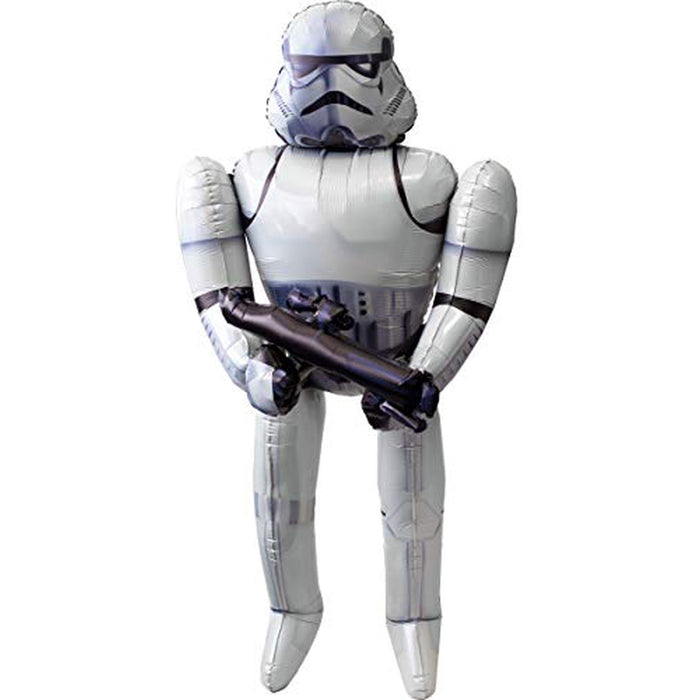 Star Wars Stormtrooper Airwalker Foil Balloon (Optional Helium Inflation)
