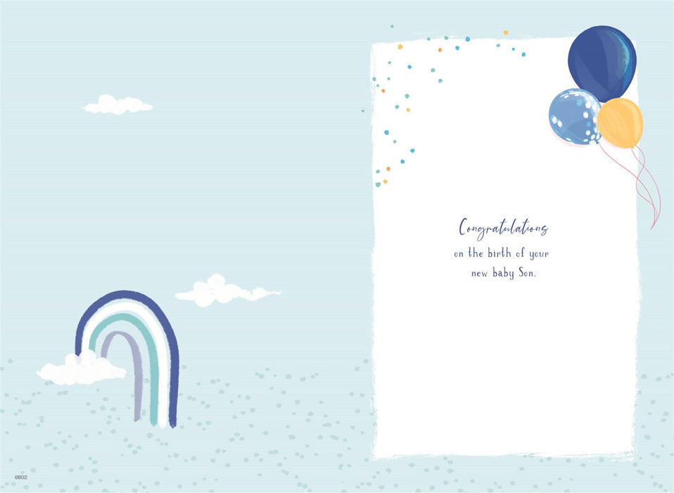 New Baby Boy Card – Born in 2026