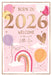 New Baby Girl Card – Born in 2026