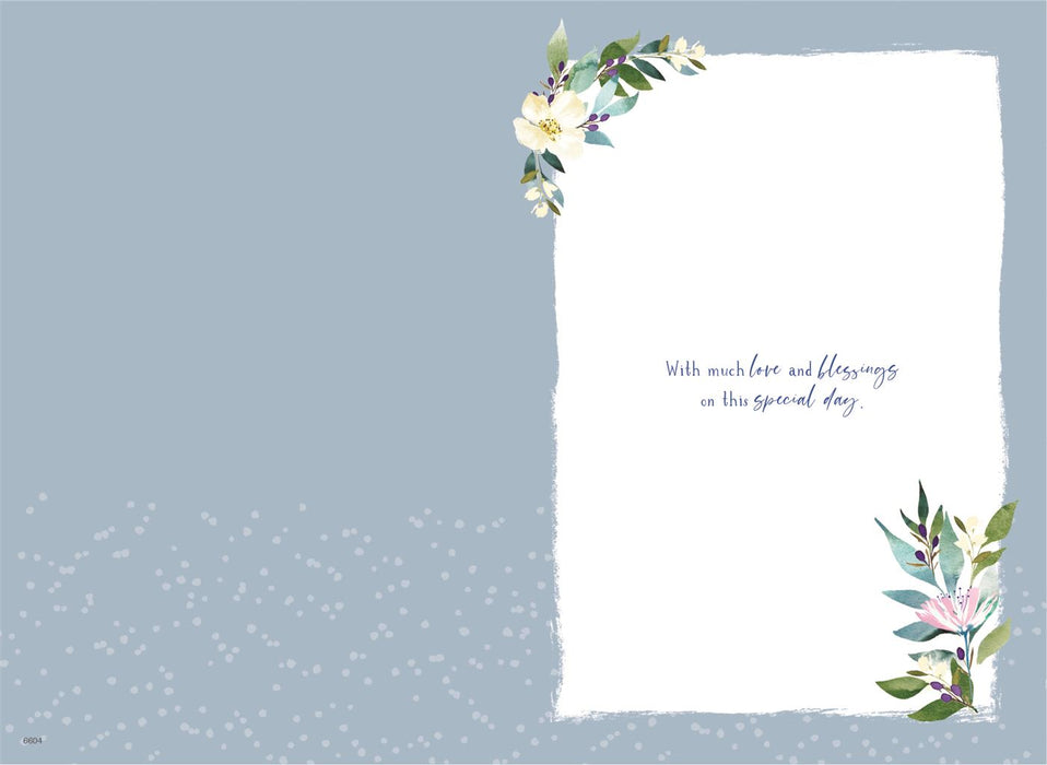New Baby Christening Boy Card – Born in 2026