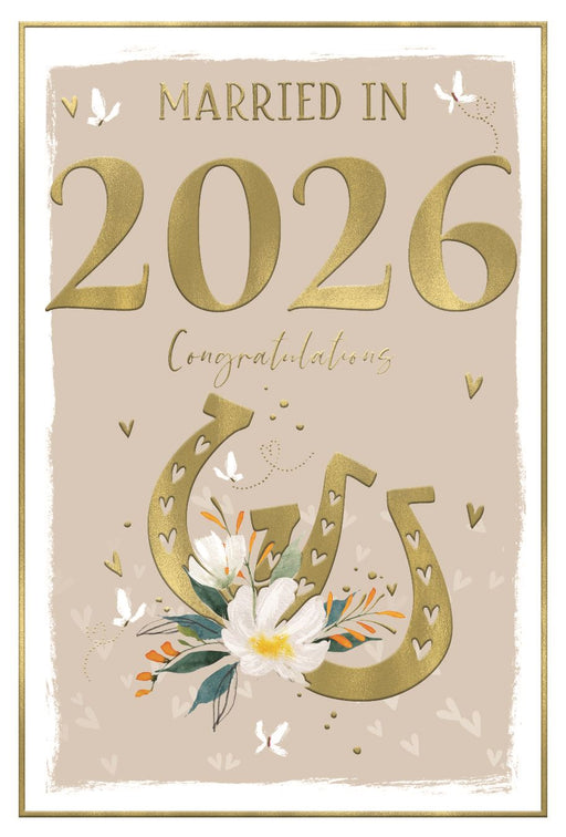 Wedding Card – Married in 2026 Congratulations