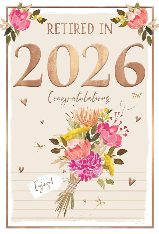 Retirement Card – Retired in 2026 Congratulations