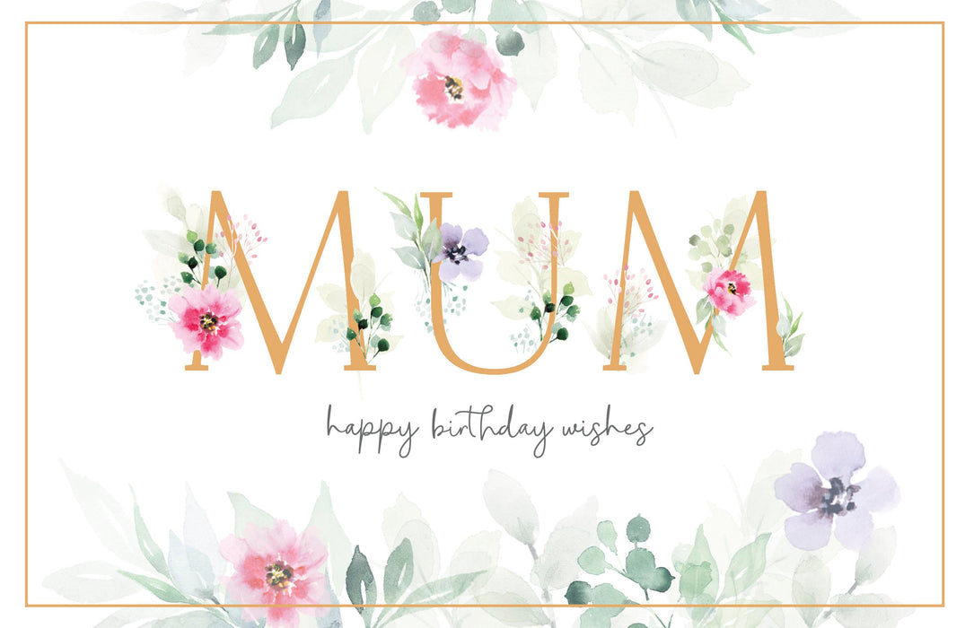Gibson Birthday Card for Mum, Conv Design