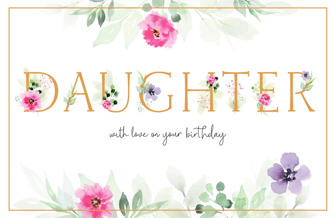 Gibson Birthday Card for Daughter, Conv Design