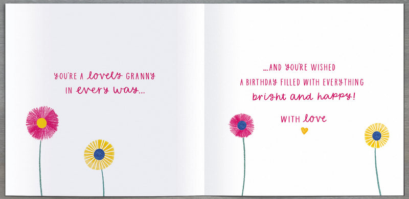 Birthday Card Granny - inside