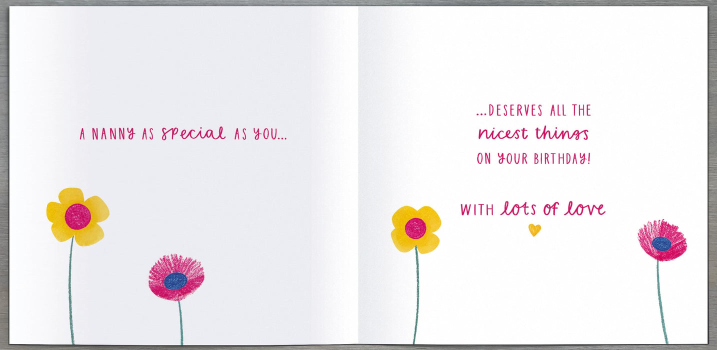 Carlton Birthday Card for Nanny, Conv Design