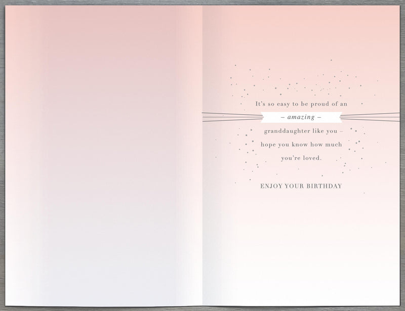 Indigo | Birthday Card Granddaughter | Happy Birthday Gifts | Her, Girls, Women | With Envelope