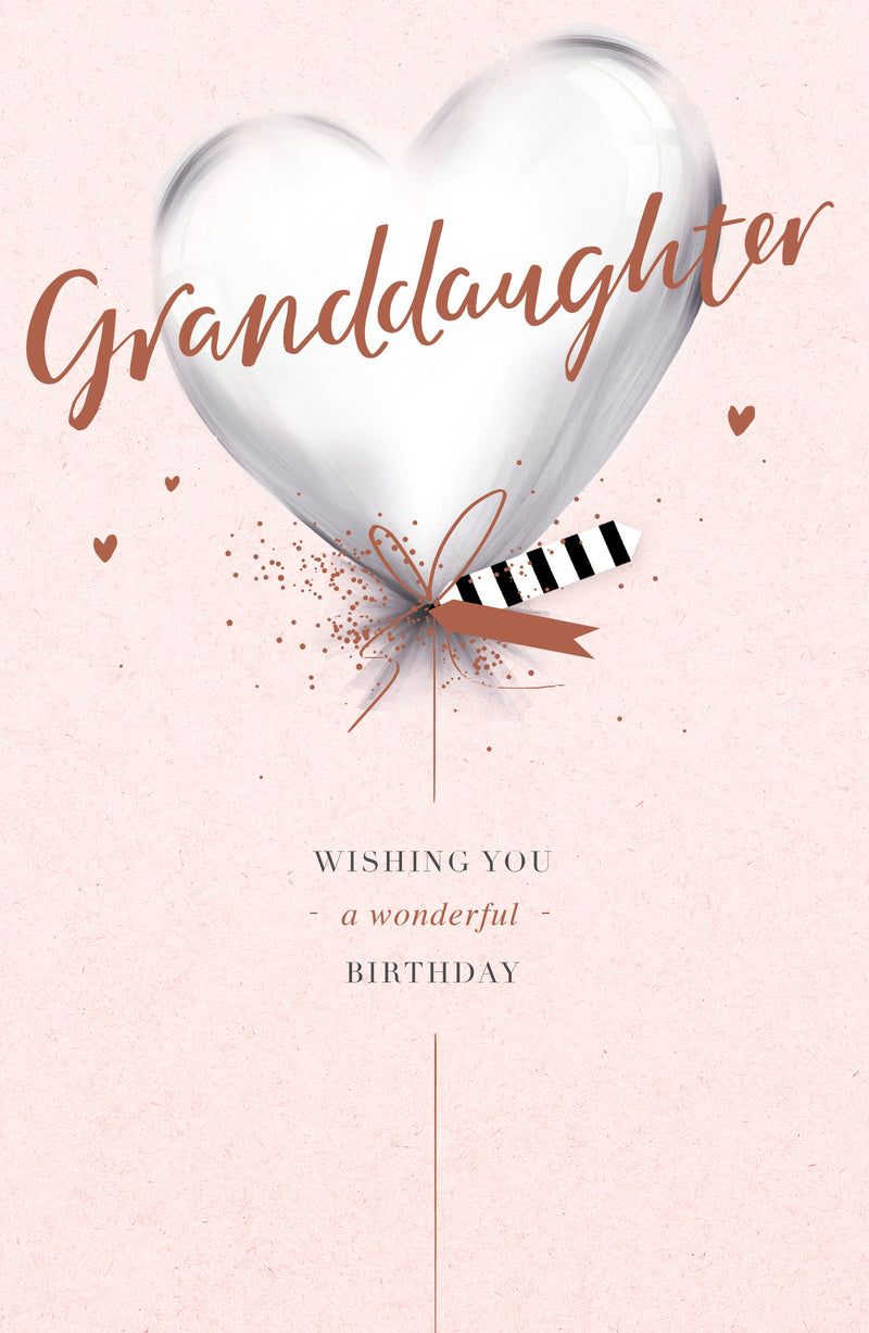 Indigo | Birthday Card Granddaughter | Happy Birthday Gifts | Her, Girls, Women | With Envelope