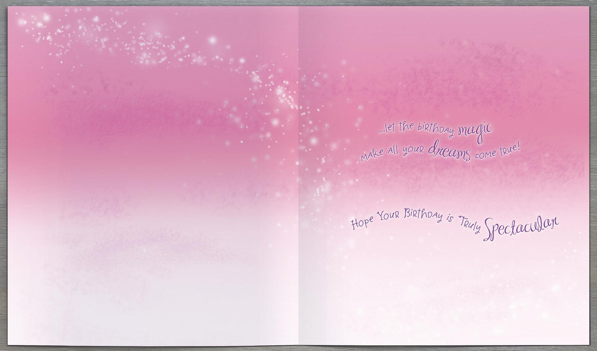 Spellbound Birthday Card for Granddaughter, Juv Design