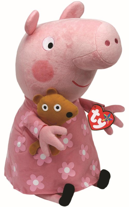 Ty Peppa Pig in Floral Nightie 15" Large