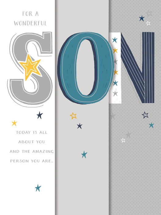 Gibson Birthday Card for Son, Conv Design