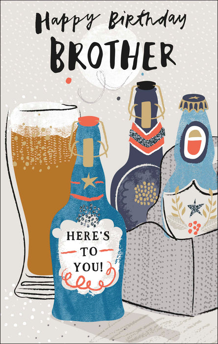 Carlton Birthday Card for Brother, Conv Design