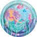 Mermaid Round 9" Dinner Plates 8 Pack