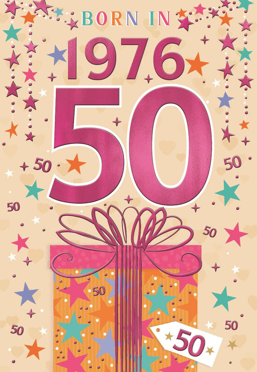 Happy 50th Birthday Card for Female – Year You Were Born 1976
