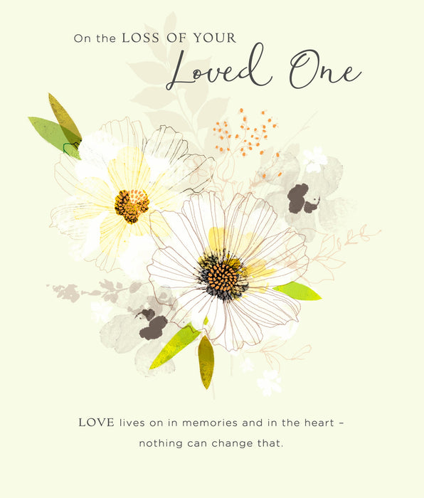 Carlton Sympathy Card for Loss, Conv Design