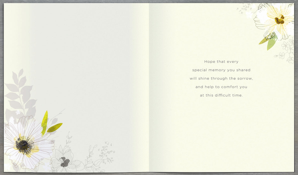 Carlton Sympathy Card for Loss, Conv Design