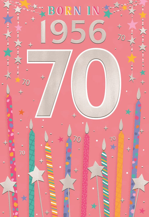Happy 70th Birthday Card for Female – Year You Were Born 1956