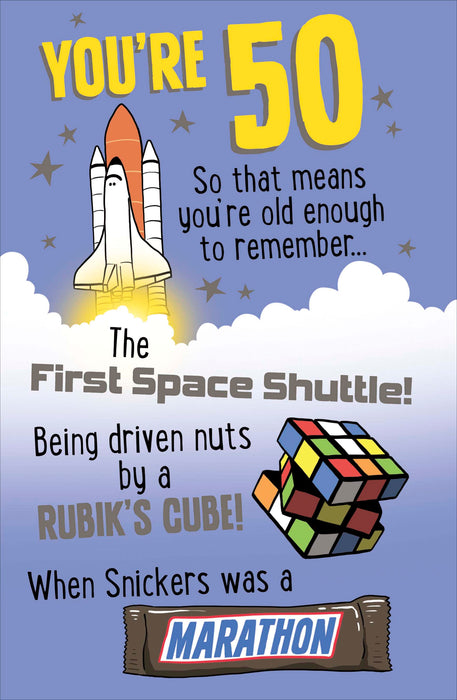 Giggles | Birthday Card 50th Hum | Happy Birthday Gifts | With Envelope