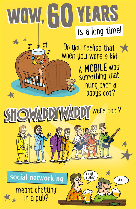 Giggles | Birthday Card 60th Hum | Happy Birthday Gifts | With Envelope