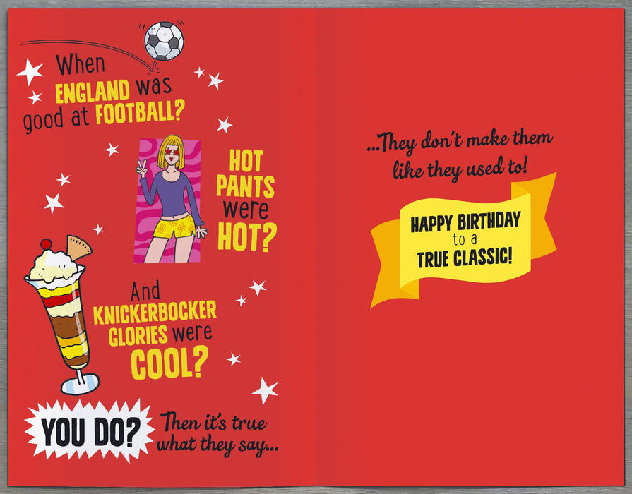 Giggles Remember When Birthday Card for 70th, Hum Design