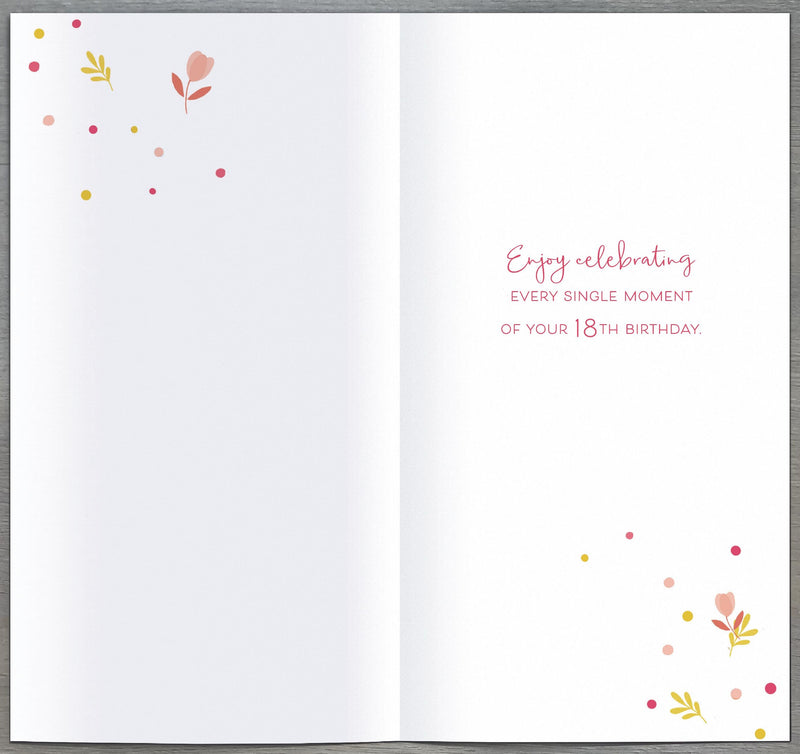 Simply | Birthday Card 18th | Happy Birthday Gifts | With Envelope
