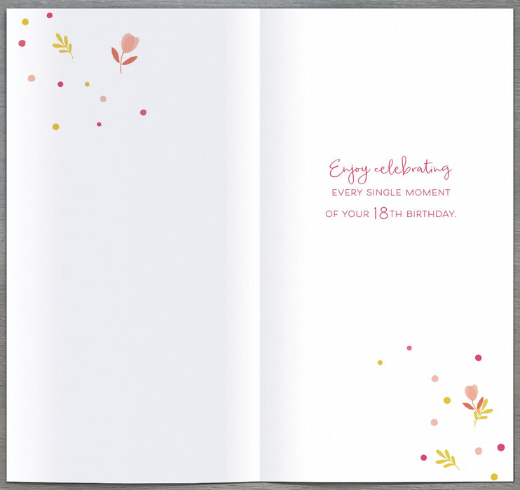 Simply | Birthday Card 18th | Happy Birthday Gifts | With Envelope