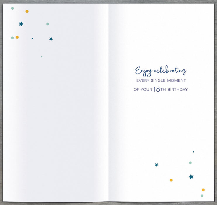 Simply Precious Birthday Card for 18th, Conv Design