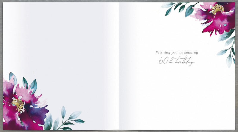Ruby | Birthday Card 60th | Happy Birthday Gifts | With Envelope