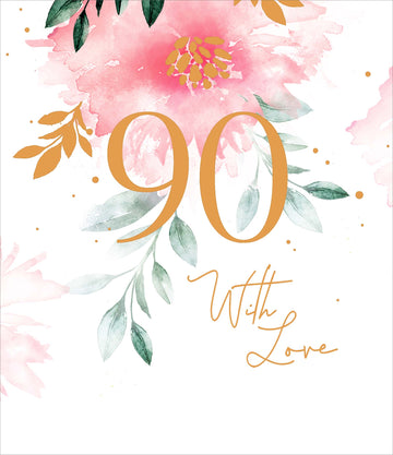 Ruby | Birthday Card 90th | Happy Birthday Gifts | With Envelope