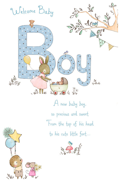 Gibson | Birth Congrats Boy Cute | Card & Gift | With Envelope