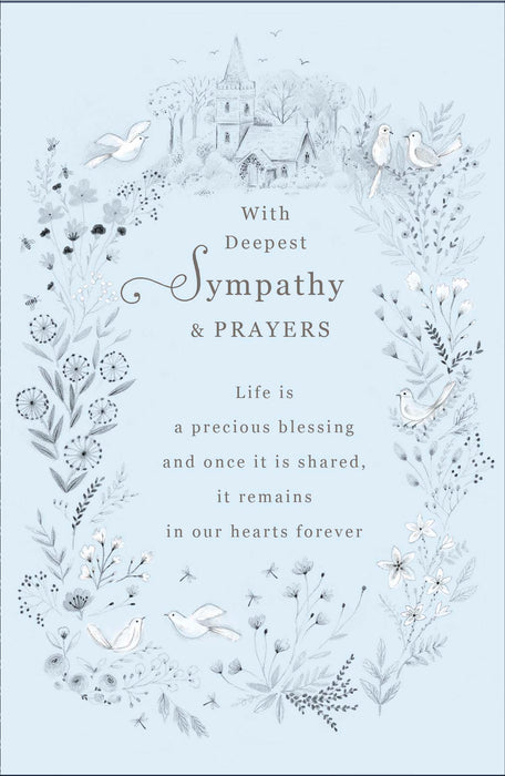 Gibson Sympathy Card for Religious, Conv Design