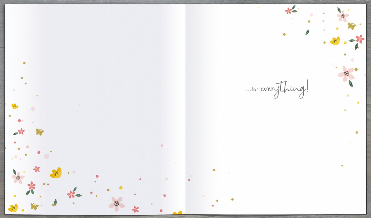Dazzling Thank Card for You, Conv Design