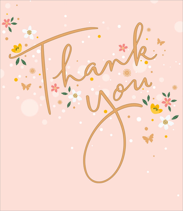 Dazzling Thank Card for You, Conv Design