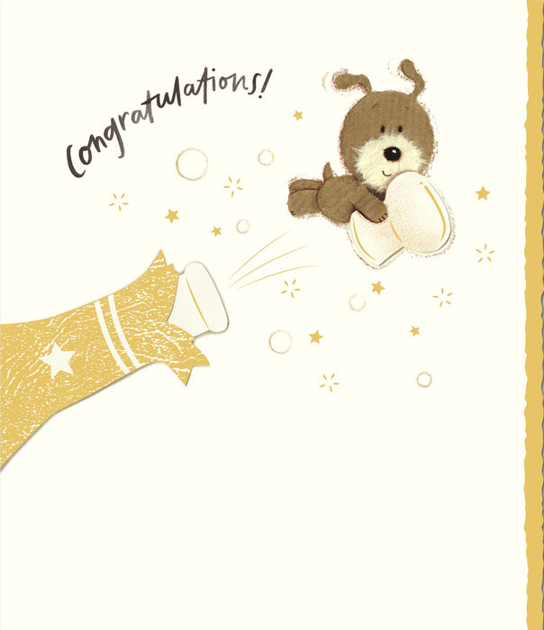Lots of Woof Congrats Card for Cute, Cute Design