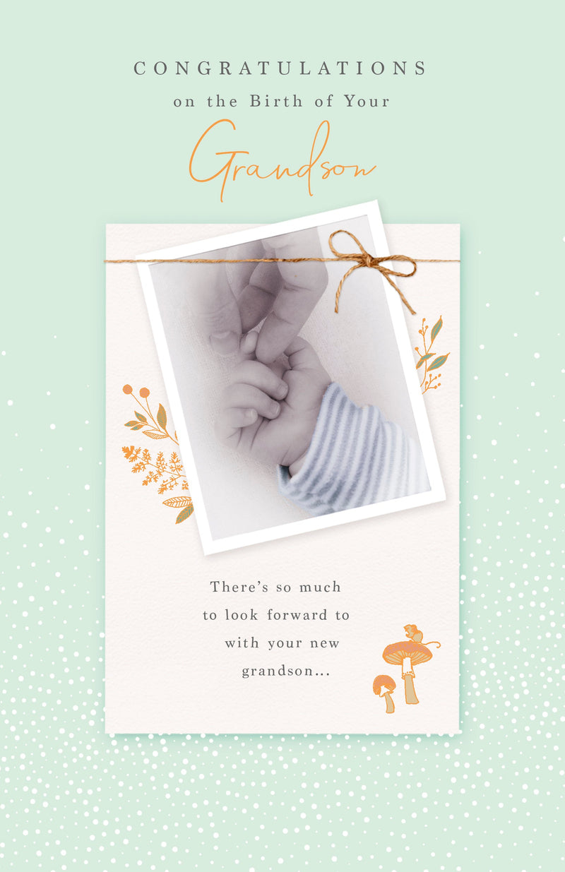 Gibson | Birth Congrats Grandson | Card and Gift | With Envelope