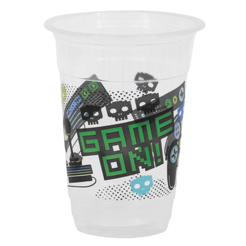 Gamer Birthday 16oz Plastic Party Cups 8 Pack
