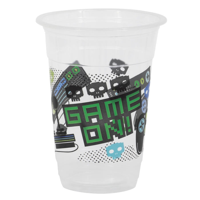 Gamer Birthday 16oz Plastic Party Cups 8 Pack