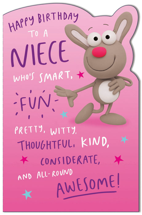 Crackers | Birthday Card Niece Hum | Happy Birthday Gifts | Her, Girls, Women | With Envelope