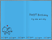 Birthday Card Husband - back