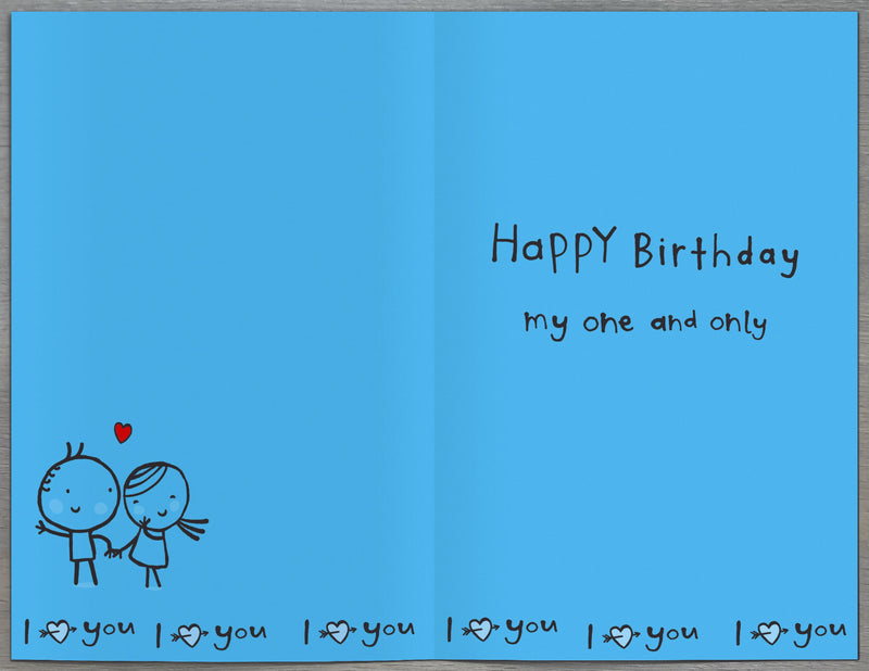 Birthday Card Husband - back