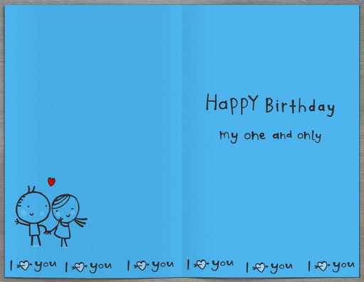 Birthday Card Husband - back