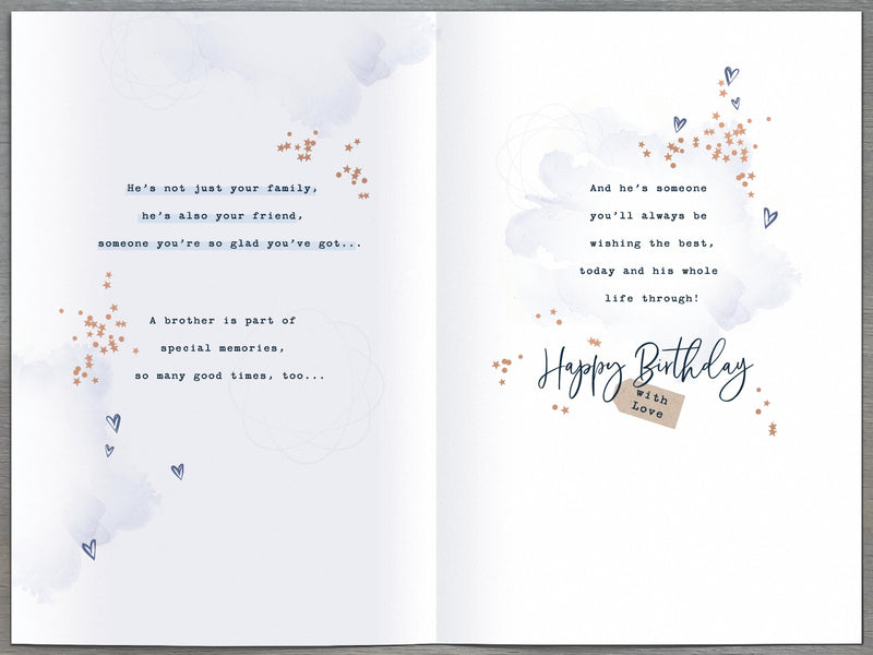 Gibson | Birthday Card Brother | Happy Birthday Gifts | Him, Boys, Men | With Envelope