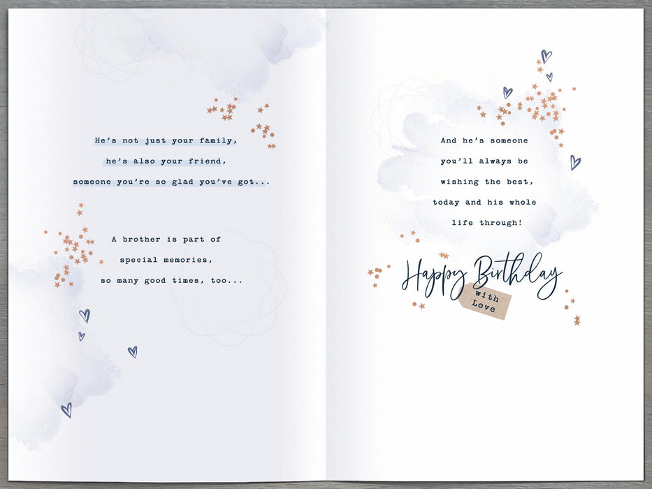 Gibson | Birthday Card Brother | Happy Birthday Gifts | Him, Boys, Men | With Envelope