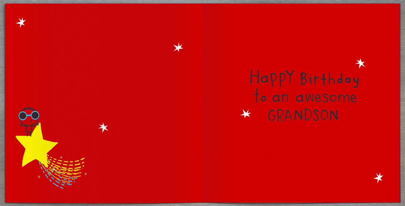 Benny Birthday Card for Grandson, Cute Design