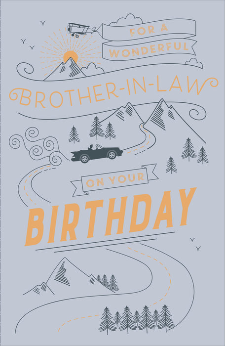 Gibson Birthday Card for Brother, Conv Design