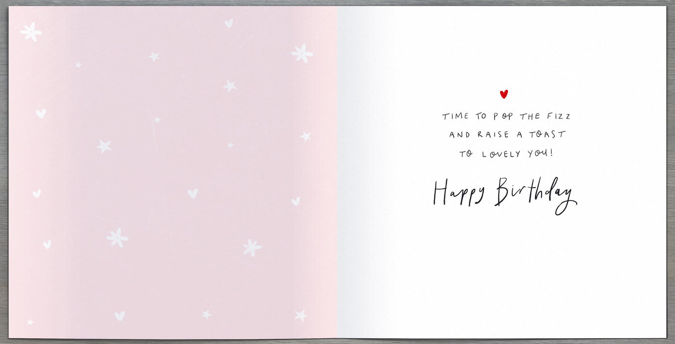 Mimosa Fizz Birthday Card for Conv, Conv Design