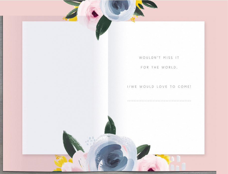 Carlton Invite Card for Wedding, Conv Design