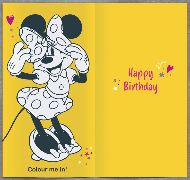 Disney Minnie Mouse Birthday Card for 3, Juv Design
