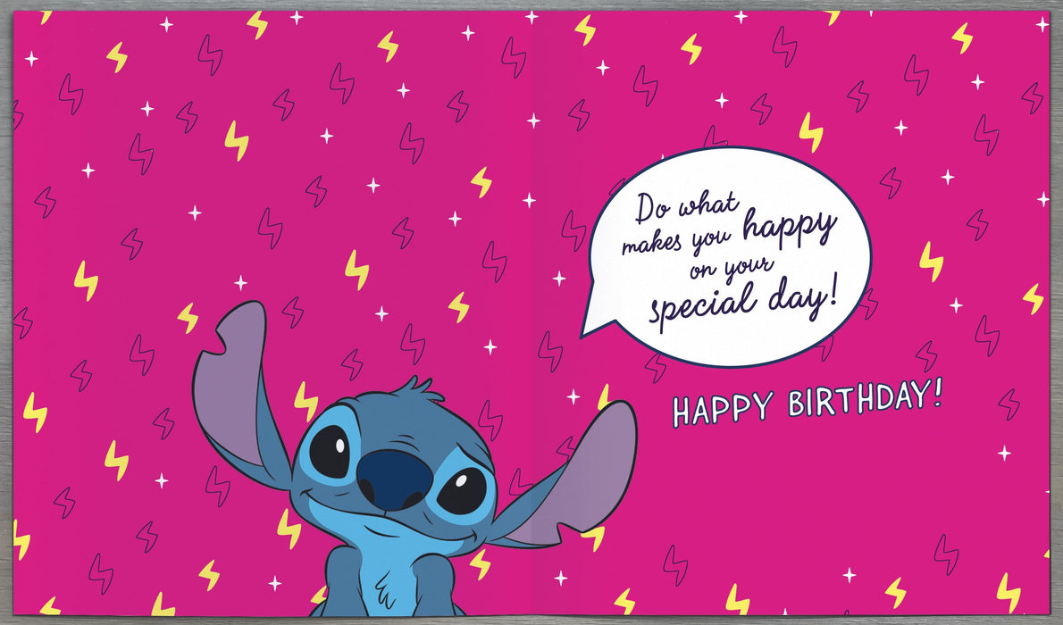 Disney Lilo and Stitch Birthday Card for 7, Juv Design